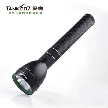 TANK007探客戶(hù)外長(zhǎng)柄巡邏搜索手電LED超亮..